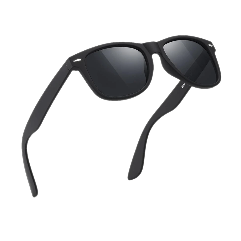 FEIDUSUN Sunglasses Men Polarized Sunglasses for Mens and Womens,Black Retro Sun Glasses Driving Fishing UV Protection
